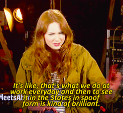 sillymuggles-blog:  Karen Gillan Talks Inspector Spacetime! (x)   Whoa. Yes Community,