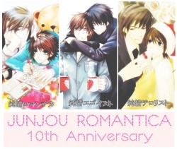 mightythundergirl:  Happy Junjou Romantica 10th Anniversary (*≧▽≦) 