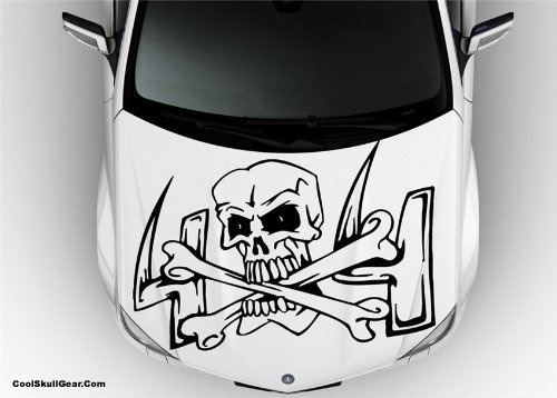 Skull 4x4 Racing Hood Vinyl Graphics Sticker porn pictures