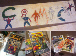 (Photo: The &ldquo;COMICS&rdquo; cover of one of my comic book boxes, illustrated with pen and marker when I was about fourteen years old, along with some of the more important collectibles.)Almost everyone from my generation can claim to love Star Wars