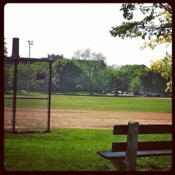 Empty diamond. #thepark #baseball (Taken