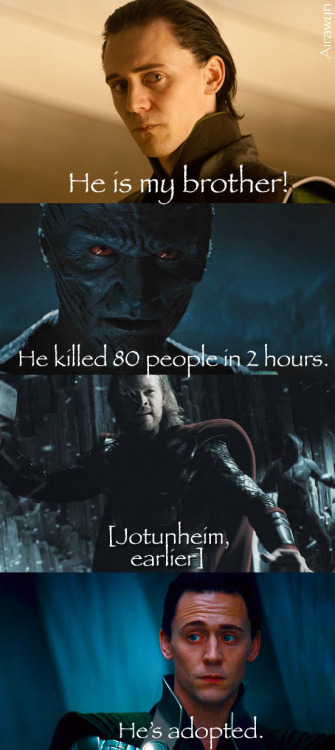 toomanylokifeels:iamhemsworthy:elvenqueer:airawyn:It cuts both ways, Thor./applauseYeah because Loki