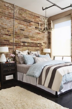 micasaessucasa:  Cool Interiors With Exposed Brick Walls 