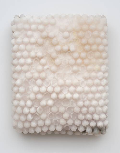 prelude-to-silence:  Olympia Scarry. Bubble Wrap Painting (marble / pink onyx from Iran). 2012.
