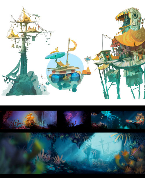 animationtidbits: Rayman Origins - Backgrounds