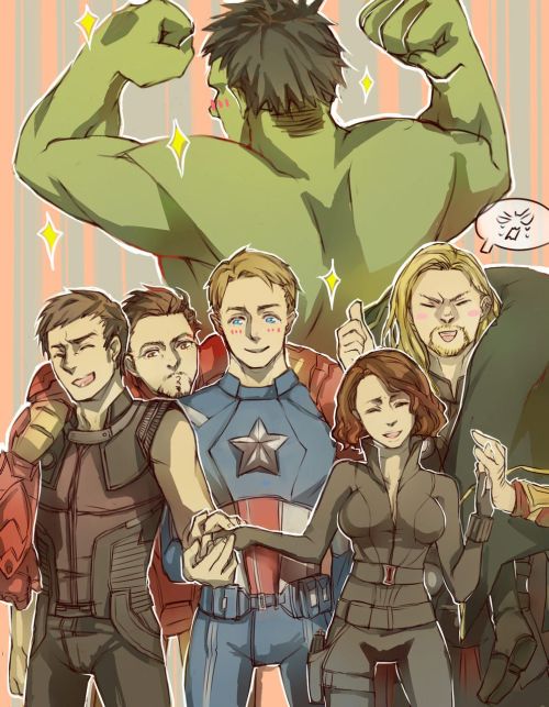 wondygirl:  unlicensedsuperhero:  pockybat:  The Avengers &lt;3  It’s nice to see Nat in t