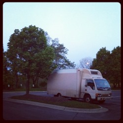 Docked At My Own Lil Island. #Myjob #Truck #445Am #Instaphoto  (Taken With Instagram)