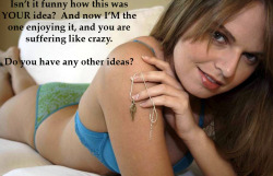 inchastity4her:  My wife got a good laugh