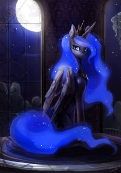 nomoreparties:  celestiawept:  vindicar:  Beautiful Night Princess