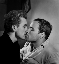 angelofagony:  James Dean (1931-55) Kisses