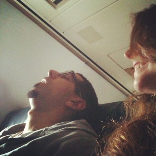 Hey, guys!  I made a new friend on the plane.