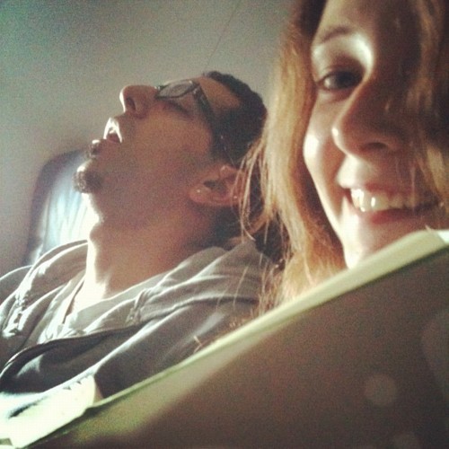 Hey, guys!  I made a new friend on the plane.