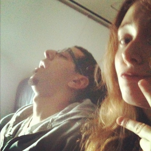 Hey, guys!  I made a new friend on the plane.