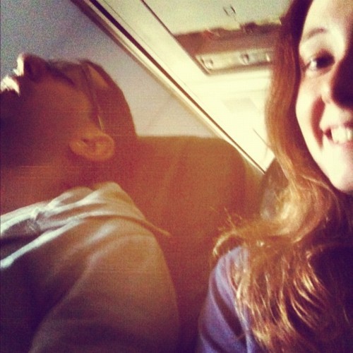 Hey, guys!  I made a new friend on the plane.