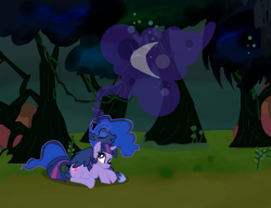 darkwingsnark:  Lovers Lullaby by ~DarkwingSnark NEVER doing MLP backgrounds again. TFgdvahjvahvahjacgav.  