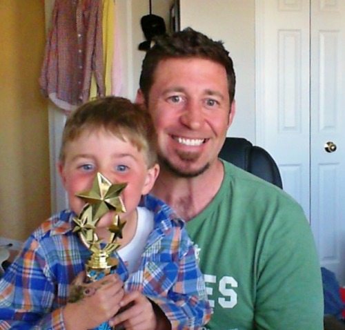 Wyatt is smiling today because he earned his first trophy ever for working hard and doing a great job in his dance classes. Daddy is smiling because Wyatt is learning about working hard and doing something you can be proud of, and because parents...