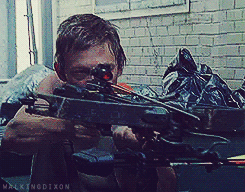 walkingdixon:  I’m never gonna trade my crossbow. I love the crossbow.   Because you like the hunter dude and you made me like this show