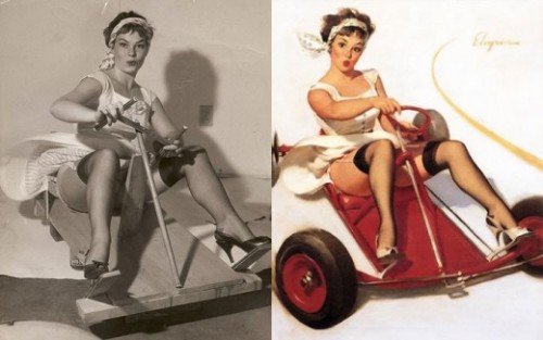 Pin-Up Girls Before and After II, 1950sAll Images by Gil Elvgren