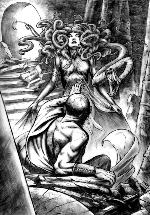 dwellerinthelibrary:Medusa Completed by ~dfboveyMedusa Anasyrma? It doesn’t look like it’s her eyes 