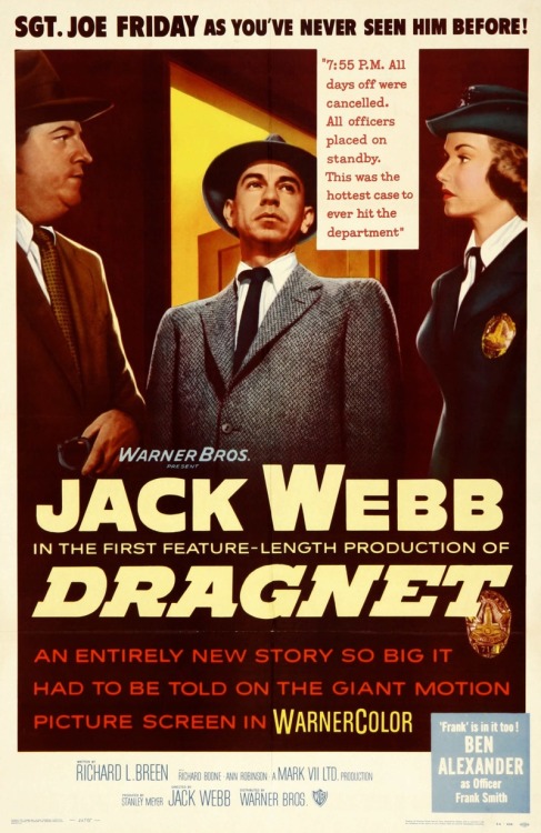 One-sheet for the 1954 Dragnet feature.