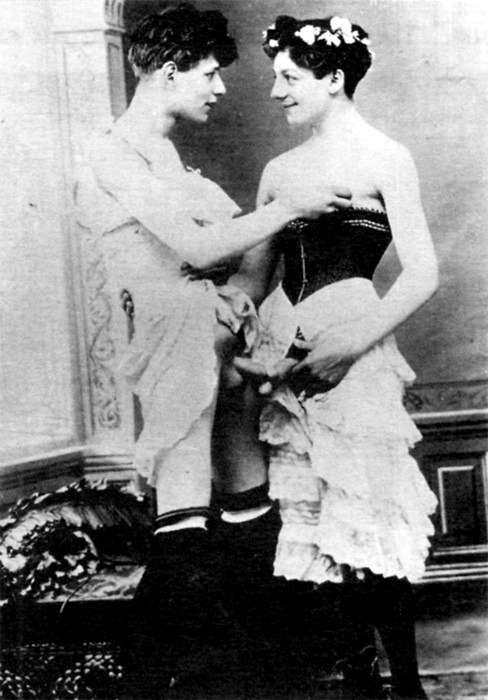 ischiopagus:  Boys in Drag: 1885-1900 