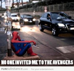 funsubstancecom:  Sad Spiderman More funny