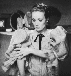 literatureandcigarettes:  The most perverse artist’s model picture would come late in the era - Song of Songs (1933) - in which Marlene Dietrich poses nude for sculptor Brian Aherne. Director Rouben Mamoulian couldn’t show the naked Dietrich, but