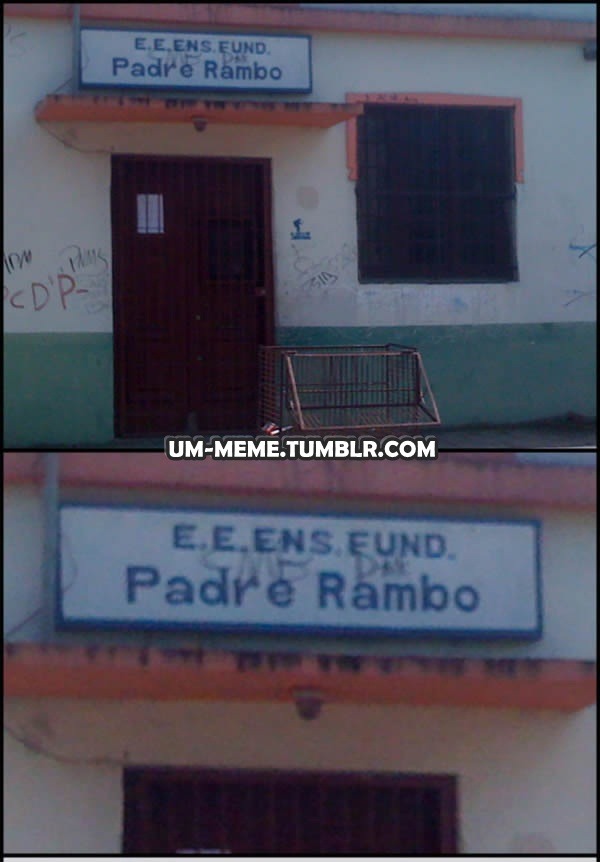 um-meme:  kkk rambo 