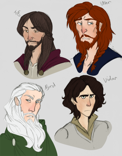 the-orator:  I DREW ALL THE AESIR!!!! and Hel Well, no, not all of them, just most of them XD This i