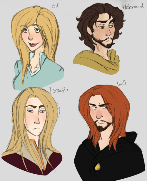 the-orator:  I DREW ALL THE AESIR!!!! and Hel Well, no, not all of them, just most of them XD This i