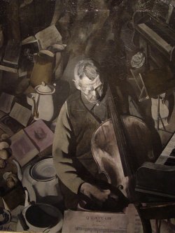 cheatingdeath: Edwin Dickinson The Cello Player, 1924 - 1926Oil on canvas, 60 x 48 1/4 in.De young Museum.  