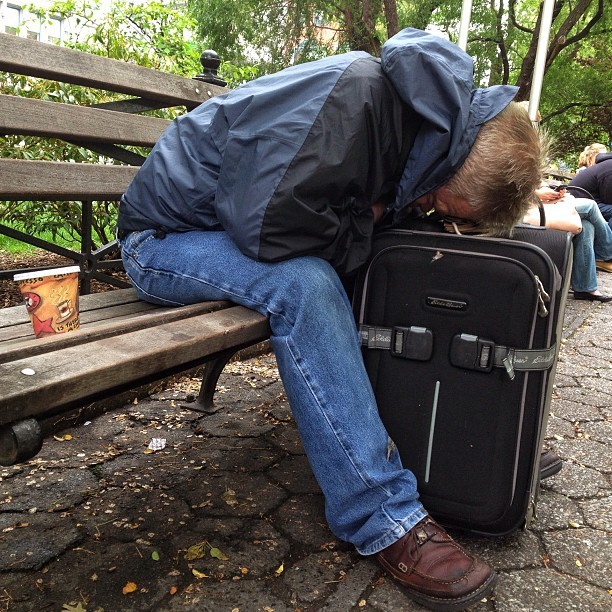 Daily Sleeper # 14
New York, NY
Weary traveler.