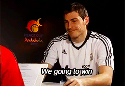 el-santo-iker:  Pepe Reina giving Iker Casillas English lessons 