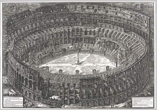 cavetocanvas:  Giovanni Battista Piranesi, View of the Colosseum, 1776 From the