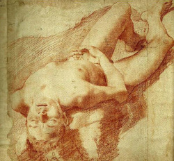 thisblueboy:  Annibale Carracci, Drawing,