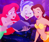 petitetiaras:  The Disney princesses hang out in Ariel’s grotto. 