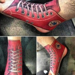All I wear are chucks but damn that&rsquo;s dedication  (Taken with instagram)