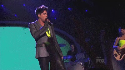 officialonewe:  Adam Lambert performing Never Close Our Eyes on American Idol [x]  He looks so handsome!  I think I’m going to get his new album today :)