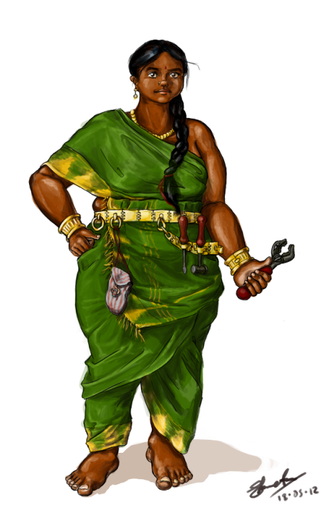 shwetanarayan:woh-battameez:shwetanarayan:And done!So this is my attempt at a steampunk Indian chara