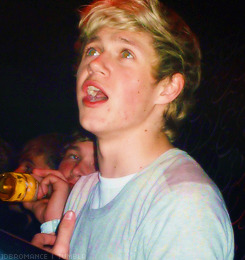 1dbromance:  Niall drinking at the JLS afterparty