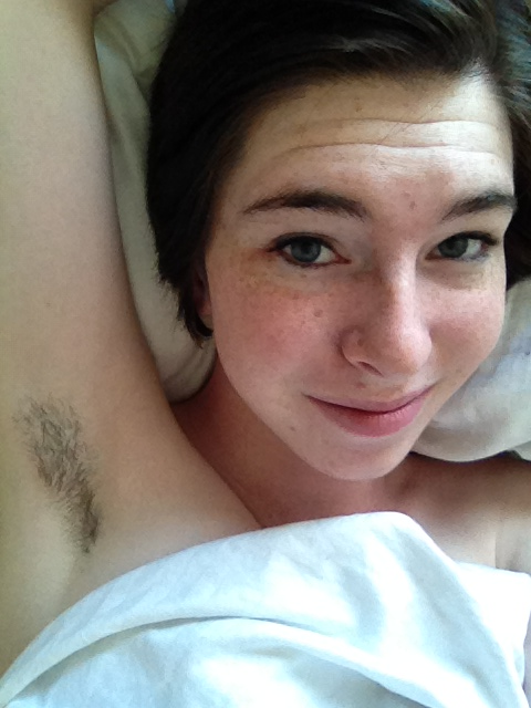 Looks great, too! Real men appreciate hairy beauty! insects-humanrace:  I stopped shaving my pits a 