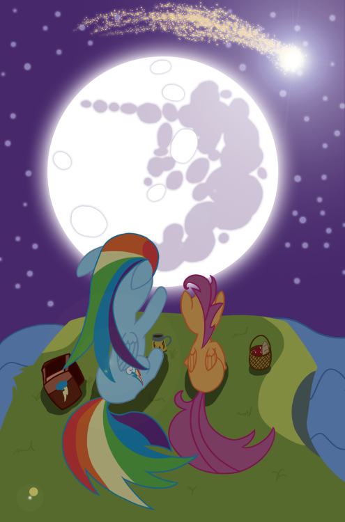mracostak:  Scoots and Rainbow after exercises by ~Kalimdor89