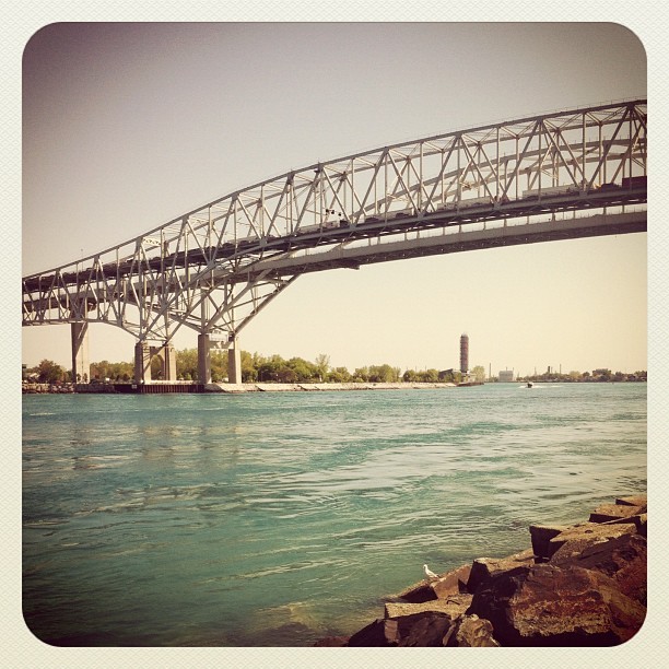 bbyrd:
“ Lake Huron & the bridge to Canada (Taken with Instagram at Thomas Edison Parkway)
”
I crossed this bridge six months ago.