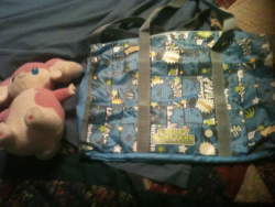 I got this cute pokemon water type bag. Im surprised at how big it is. It can easily hold bunne. A bit thin but i think ill be using this