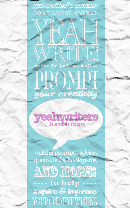 yeahwriters:  Hey yeah writers! We do a ton of promoting for other writing blogs