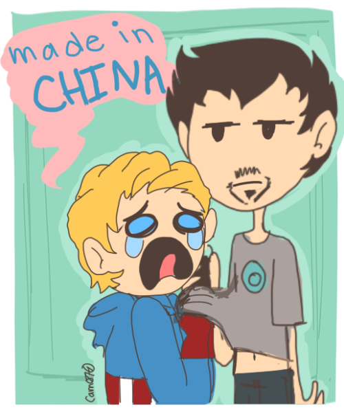 zamii070:  How can I be Captain America when everything is from china?! 