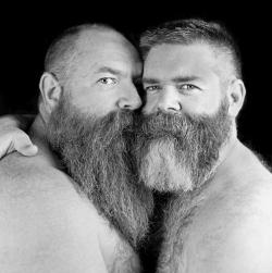 cigarbeards:  handsome couple 