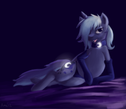 datcatwhatcameback:  amnestyamongus:  Fan Art of Skoon’s Naughty Luna. I really enjoy this ask blog, and I love what he’s done to tie her into his other blogs so far. &lt;: I hope you like it Skoon.  AAAAAAAAAAAH! Amnie! ;3; I love this! Thank you!