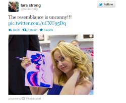 zap-apples:  twilightsparklesharem:  bronycurious:  merascolasweas:  TARA STRONG, U R A BAD GIRL, U KNOW?  Christ Tara, leave some awesomeness for the rest of us GOD…  Tara does not consume awesomeness; she is the source. From her, all awesome flows,