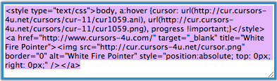 how to change your cursor in tumblr 2017